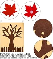 Vista 4 de Kit de manualidades de árbol de agradecimiento de otoño, decoraciones de otoño, tablero de árbol de otoño con 60 piezas de hojas de arce de otoño