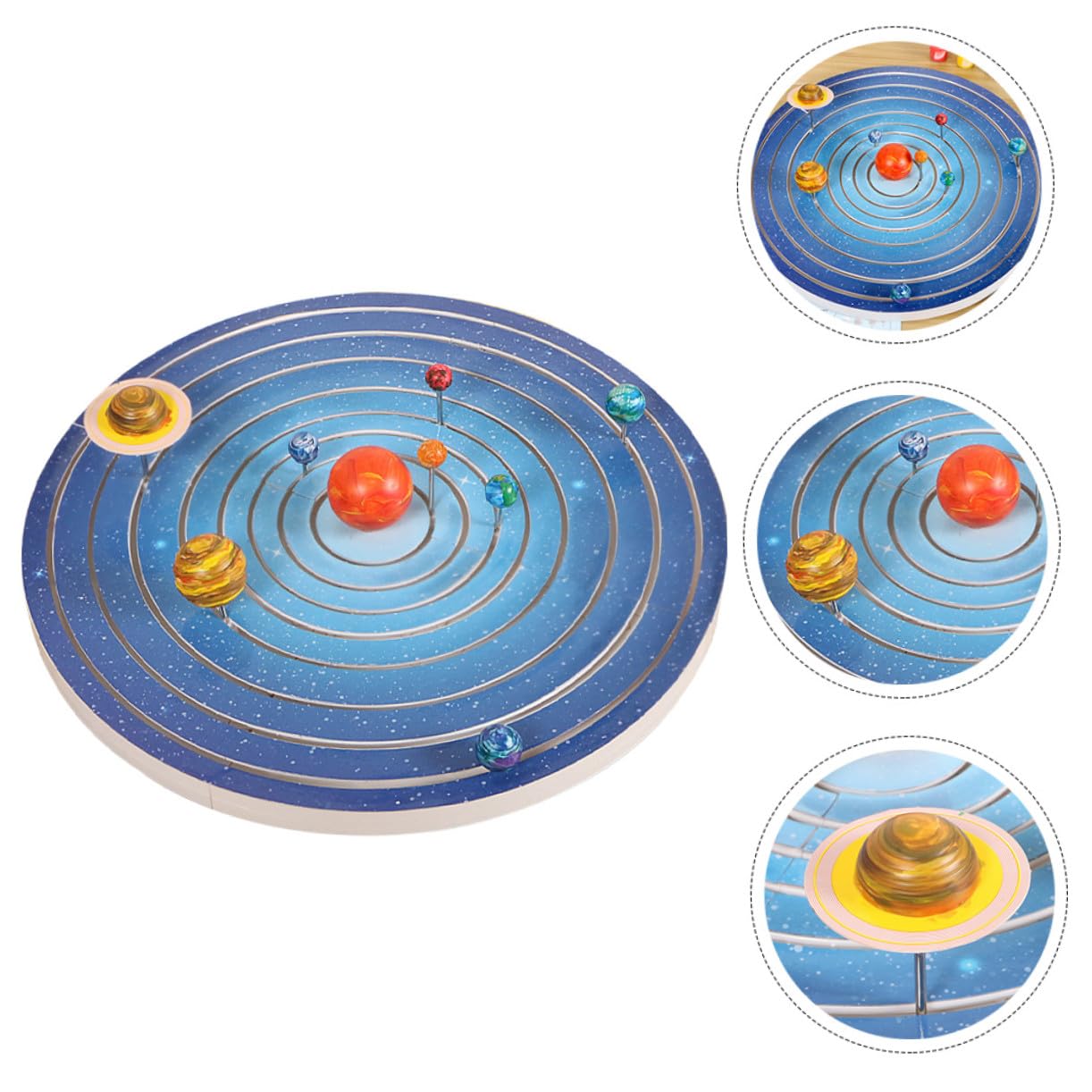 Kit de Pintura y Montaje Planetas Sistema Solar Juguete Educativo para Manualidades DIY Decoración Infantil