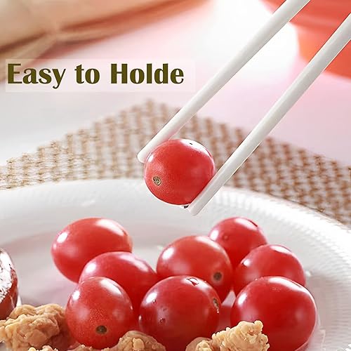 Miniatura 8 de Palillos de cerámica reutilizables, 5 pares, aptos para lavavajillas, palillos azules, 9.7 pulgadas (estrellas azules)