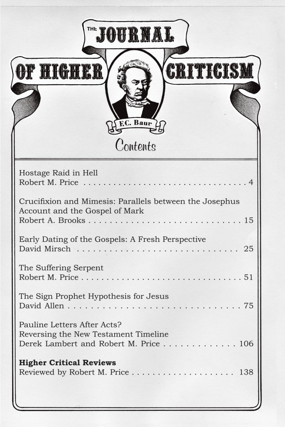 The Journal of Higher Criticism Volume 20 Number 2