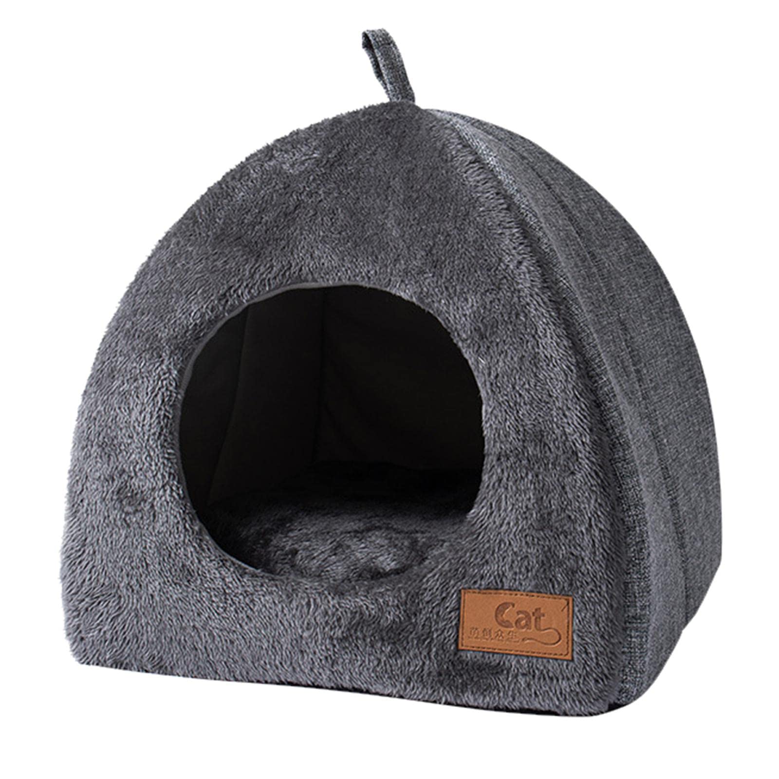 Lindo Gato Cueva Cama, Cama para Dormir Cesta Perrera almohadil para Mascotas gatos de Interior Perro Invierno, s