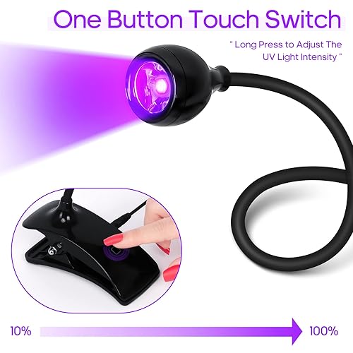 Miniatura 4 de Mini lámpara LED de uñas de 3 W, luz UV para uñas, luz táctil, secador de uñas portátil para esmalte de gel, puntas de uñas, lámpara de arte para el