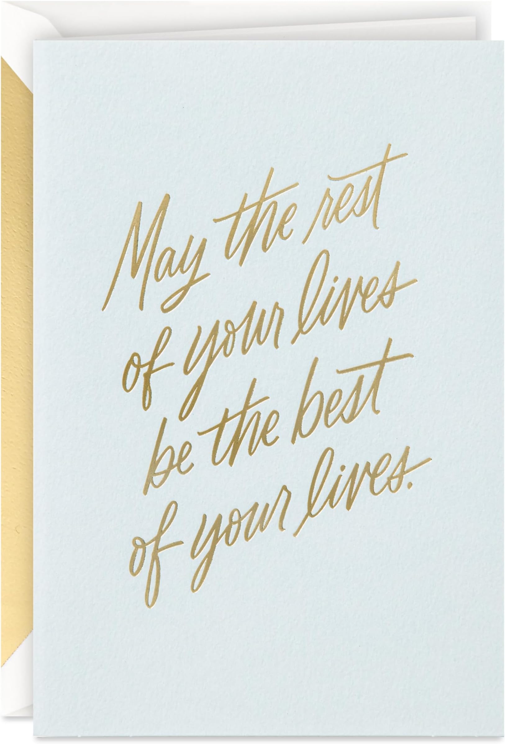 Signature Wedding Card, Bridal Shower Card, Engagement Card (Rest of Your Lives)