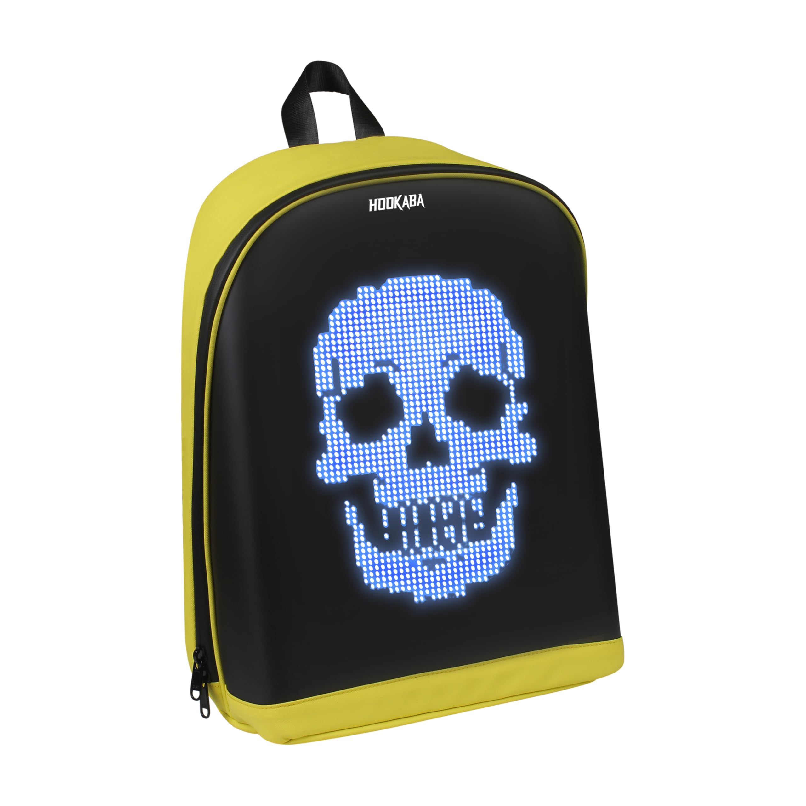 Hookaba:Unisex LED Backpack-Premium Oxford & TPU fabric-15.6" inch Laptop-17 Ltrs|For Office, School, College, Travel|Waterproof IPX5| 1 year Warranty (Yellow) (B0CR8TGXBK) Amazon Price History, Amazon Price Tracker
