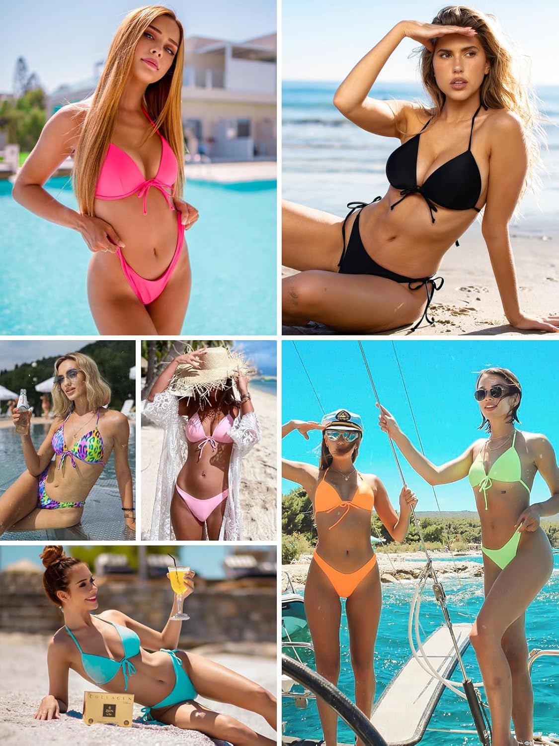 RELLECIGA Women's Triangle Bikini Top - Image 6