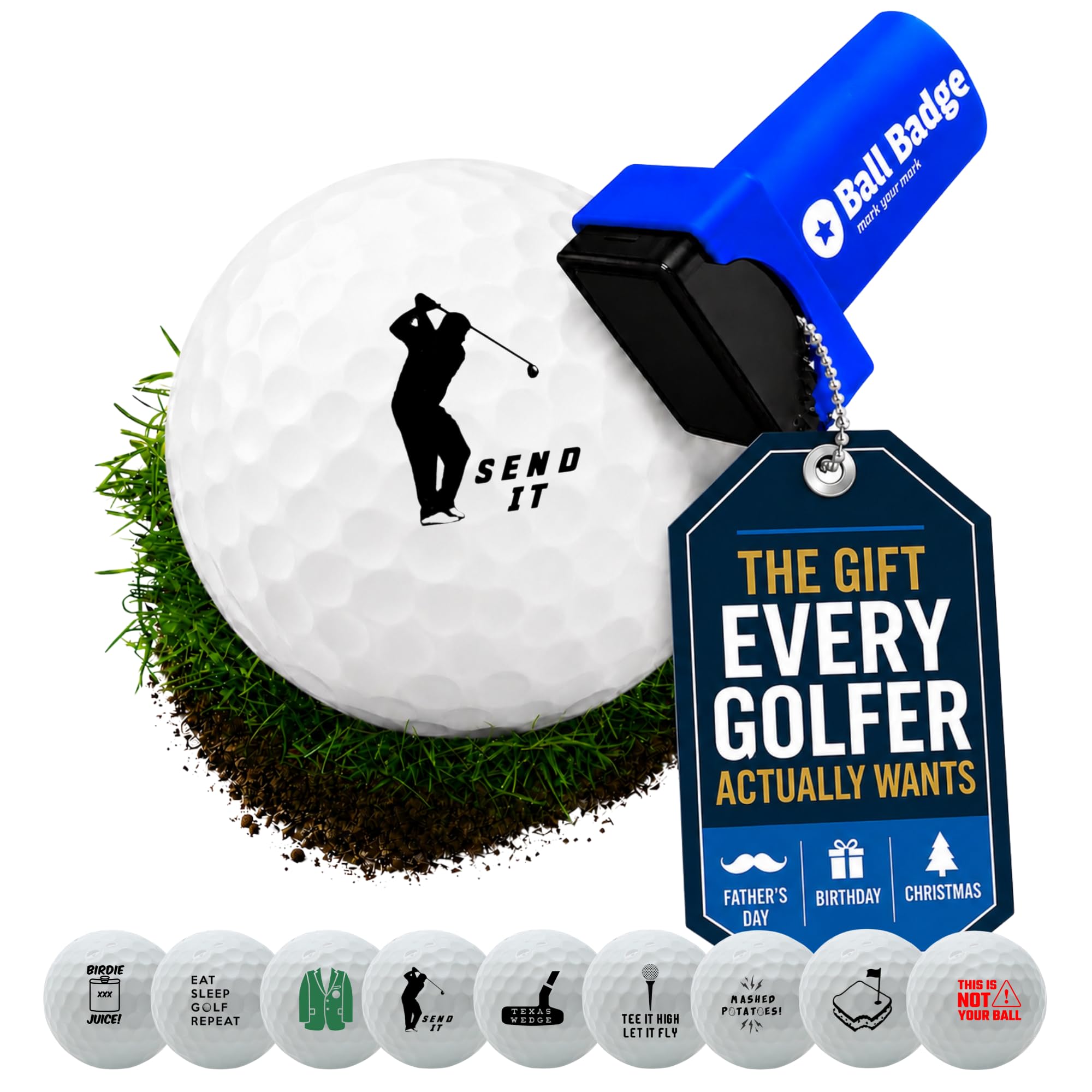 Odznaka z piłką – znaczek piłki golfowej (seria golfowa), znacznik piłki golfowej, narzędzie do oznaczania piłek golfowych wielokrotnego użytku do identyfikacji piłek golfowych