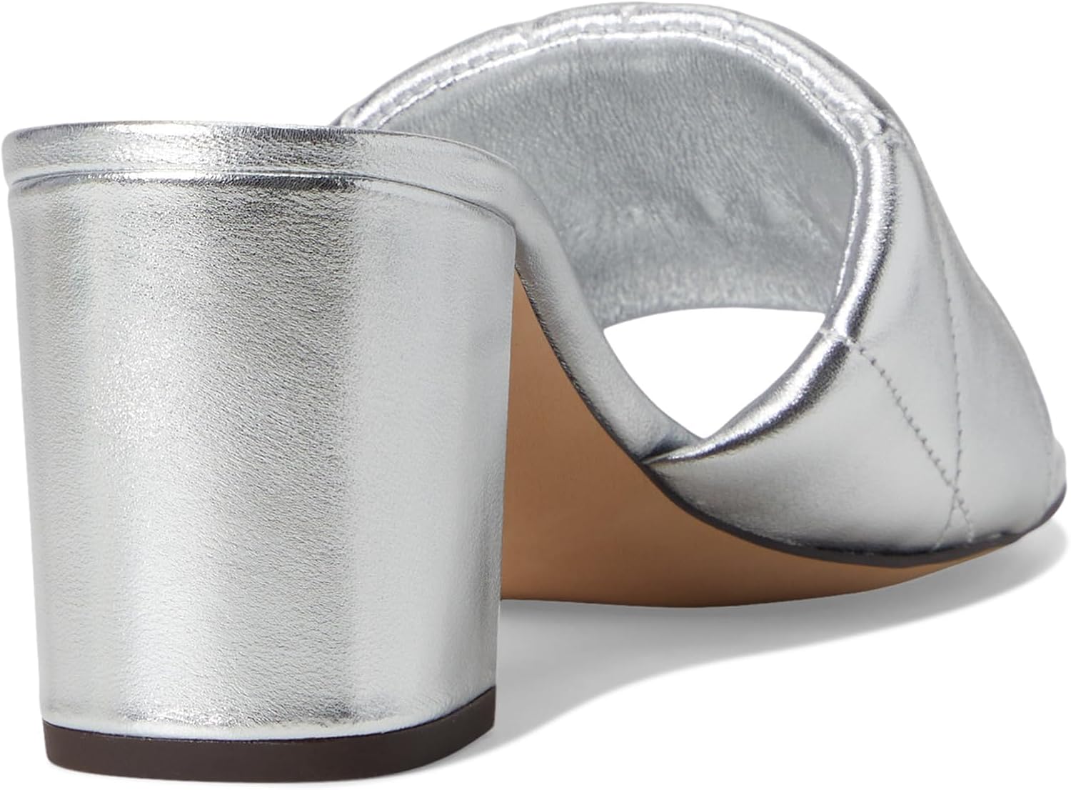 COACH womens Holly Block Heel Sandals With Quilting - Image 6