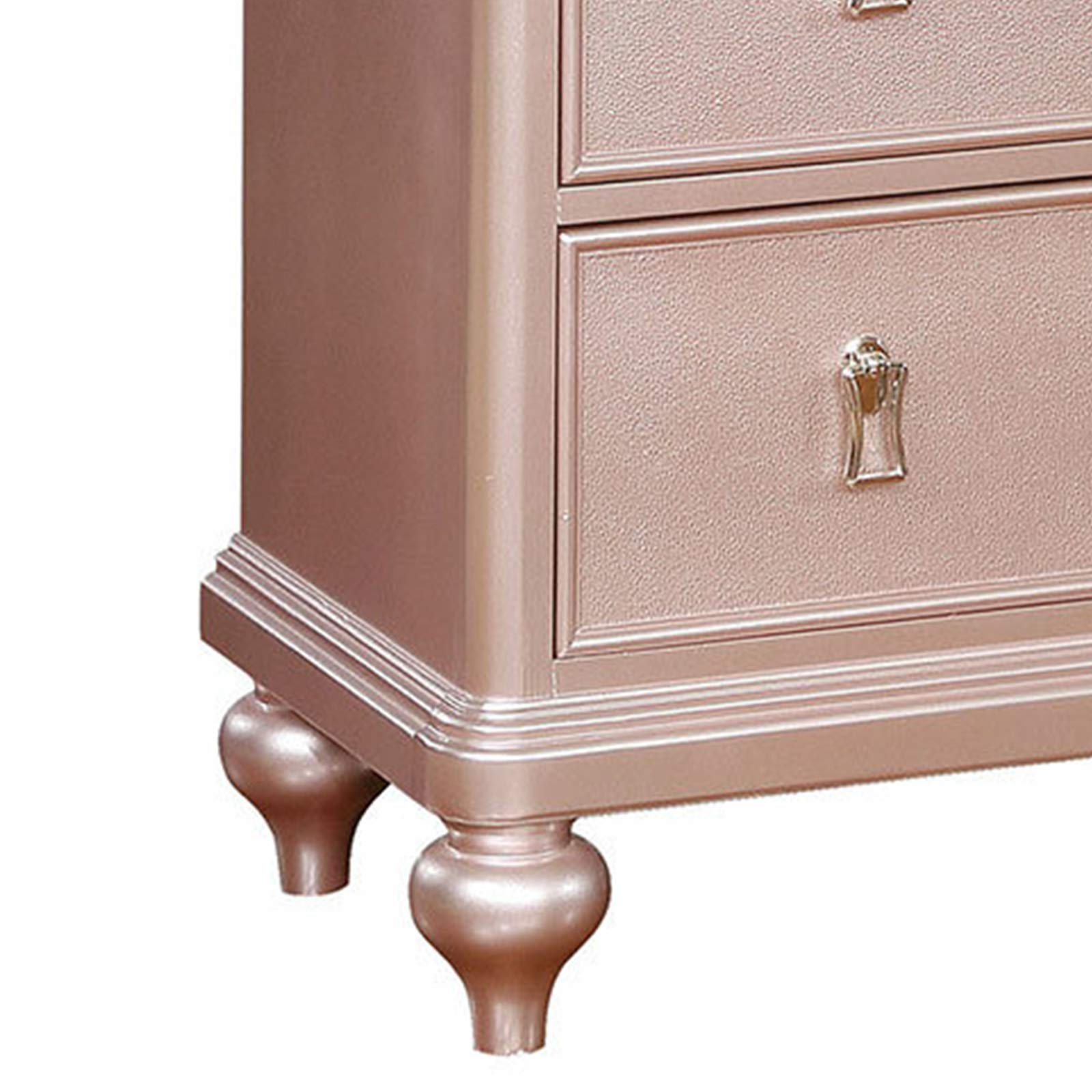 rose gold dresser with mirror Pink Laminate Waterfall Dresser & Mirror Set – Rehaus