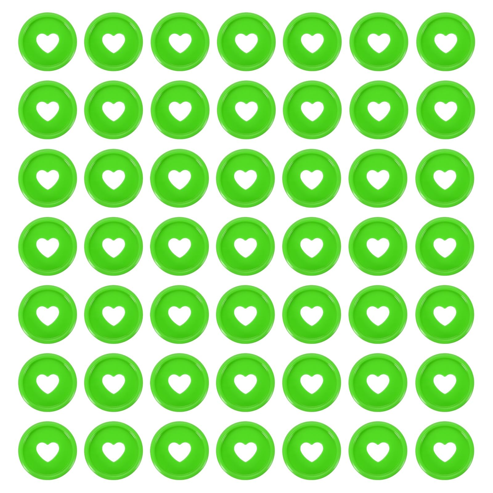 Disques de reliure en plastique vert gazon pour 60 carnets DIY