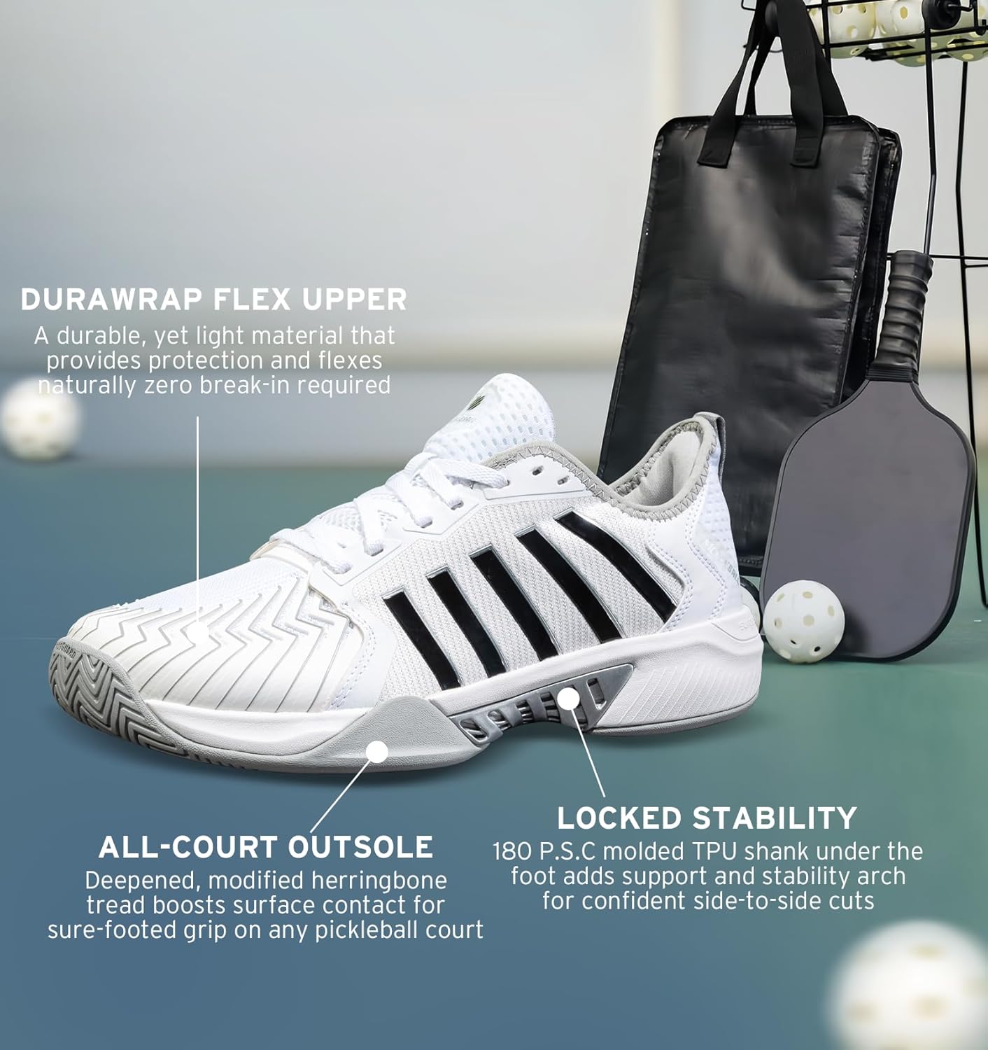 K-Swiss Men's Pickleball Supreme Shoe - Image 4