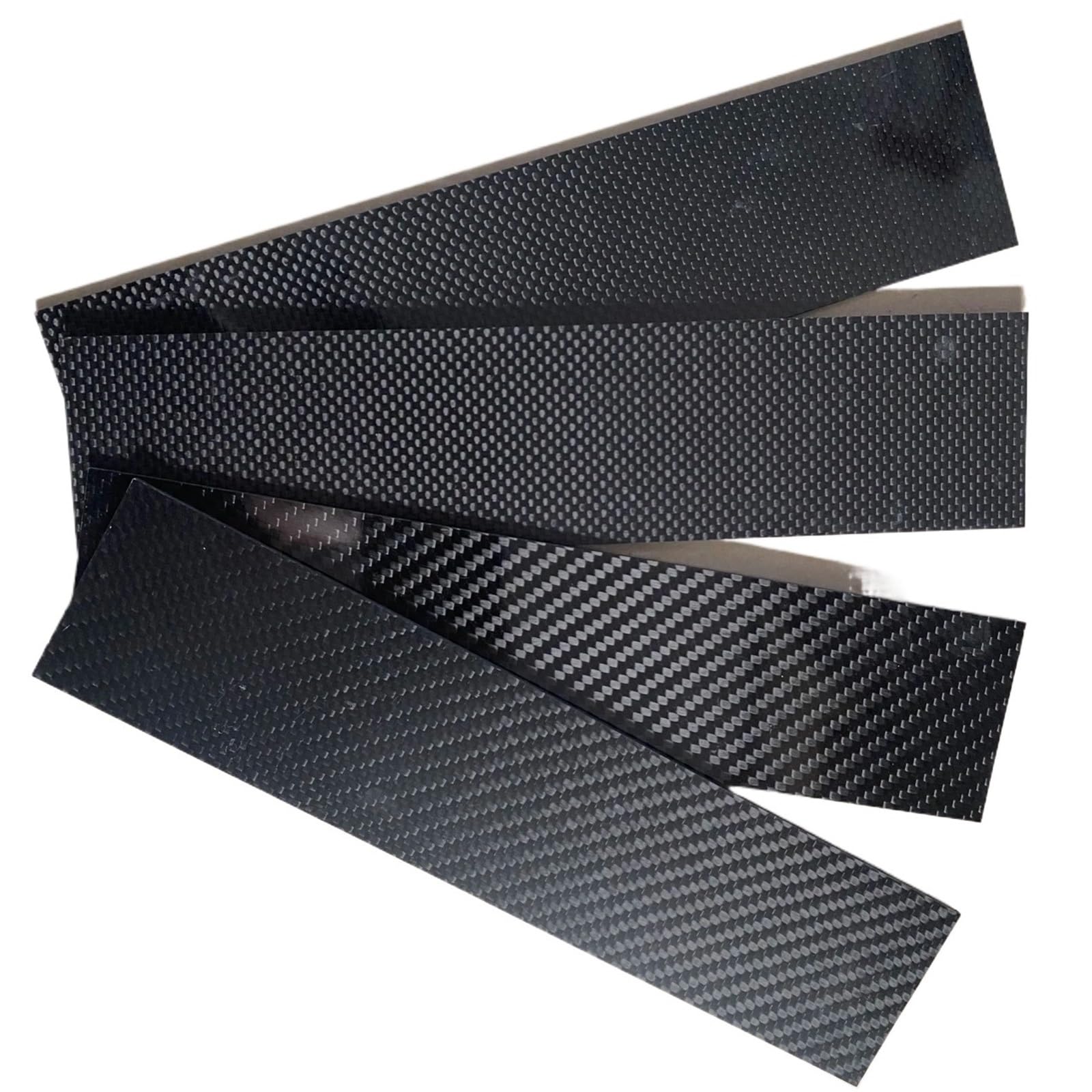 Arkusze z włókna węglowego, Arkusz z włókna węglowego 3K 300x50mm czarny 0,5-5,0mm do modelarstwa i projektów DIY(2.0mm Twill Matte)
