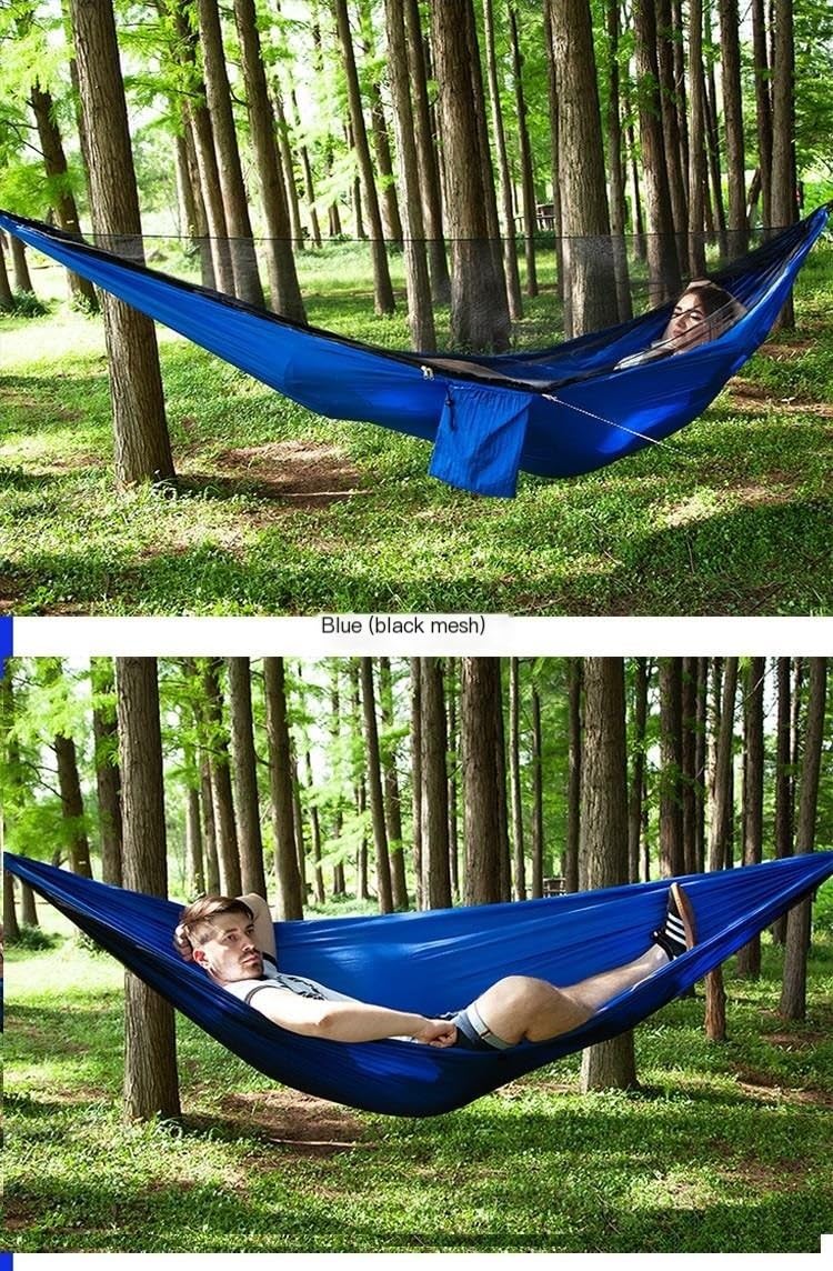 Mosquitera para Exteriores, Hamaca con paracaídas Doble y Red de Apertura rápida automática Camp Hik