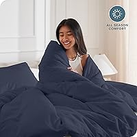 Vista 170 de Bare Home Funda de edredón extra larga – Premium 1800 súper suave – Funda de edredón ligera y fresca – Ropa de cama suave y transpirable