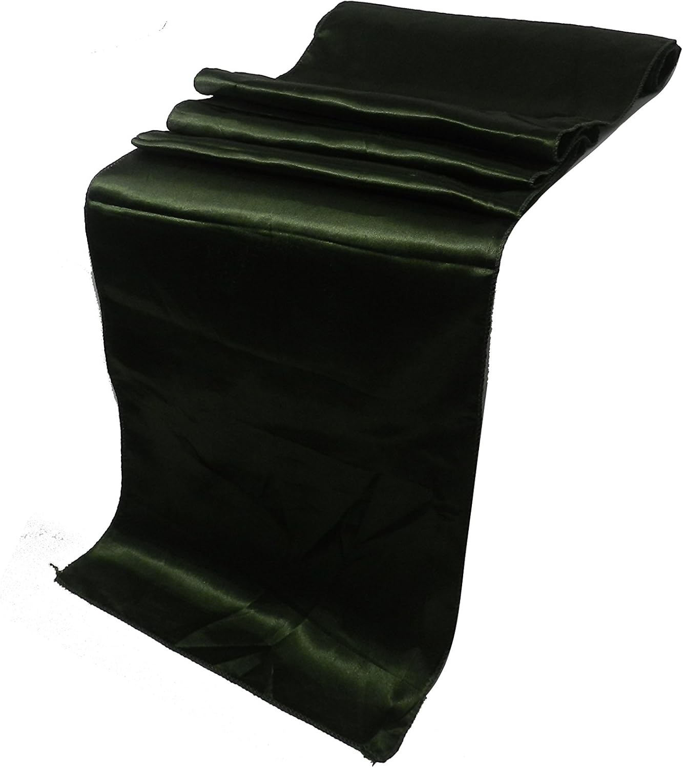 ELINA'S Pack of 20 Wedding 12 x 108 inch Satin Table Runner Wedding Banquet Decoration (20, Olive-Green)