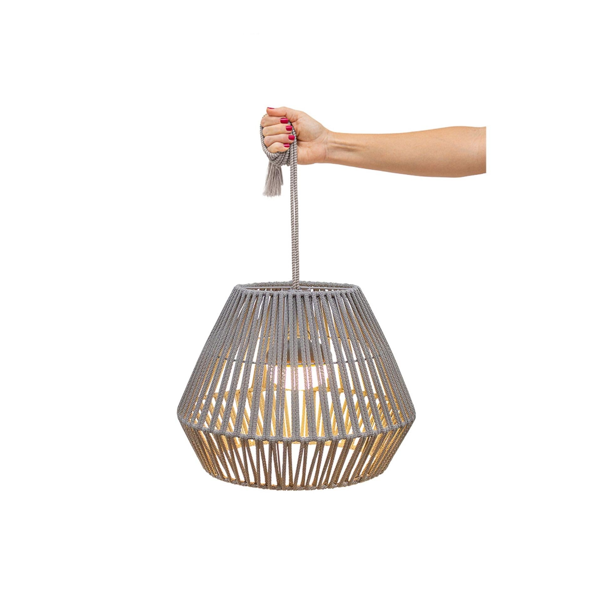 Conta 30-Hängeleuchte für den Außenbereich, Höhe 30,5 cm, Taupe