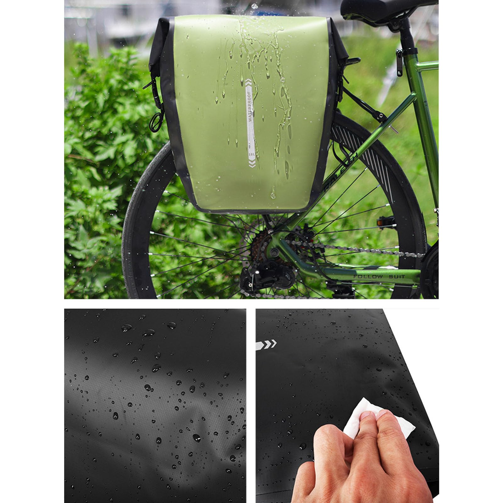Sillines de bicicleta resistentes al agua, bolsas de equipaje para bicicleta, bolsa para maletero, soporte trasero para ciclismo, viajes, sillín de bicicleta resistente al agua