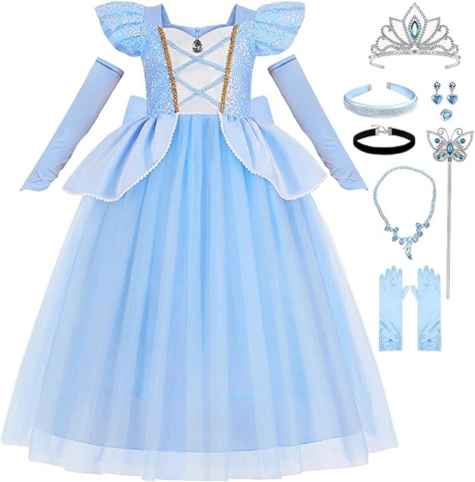 Aovila My First Princess Toddler Cinderella Gown
