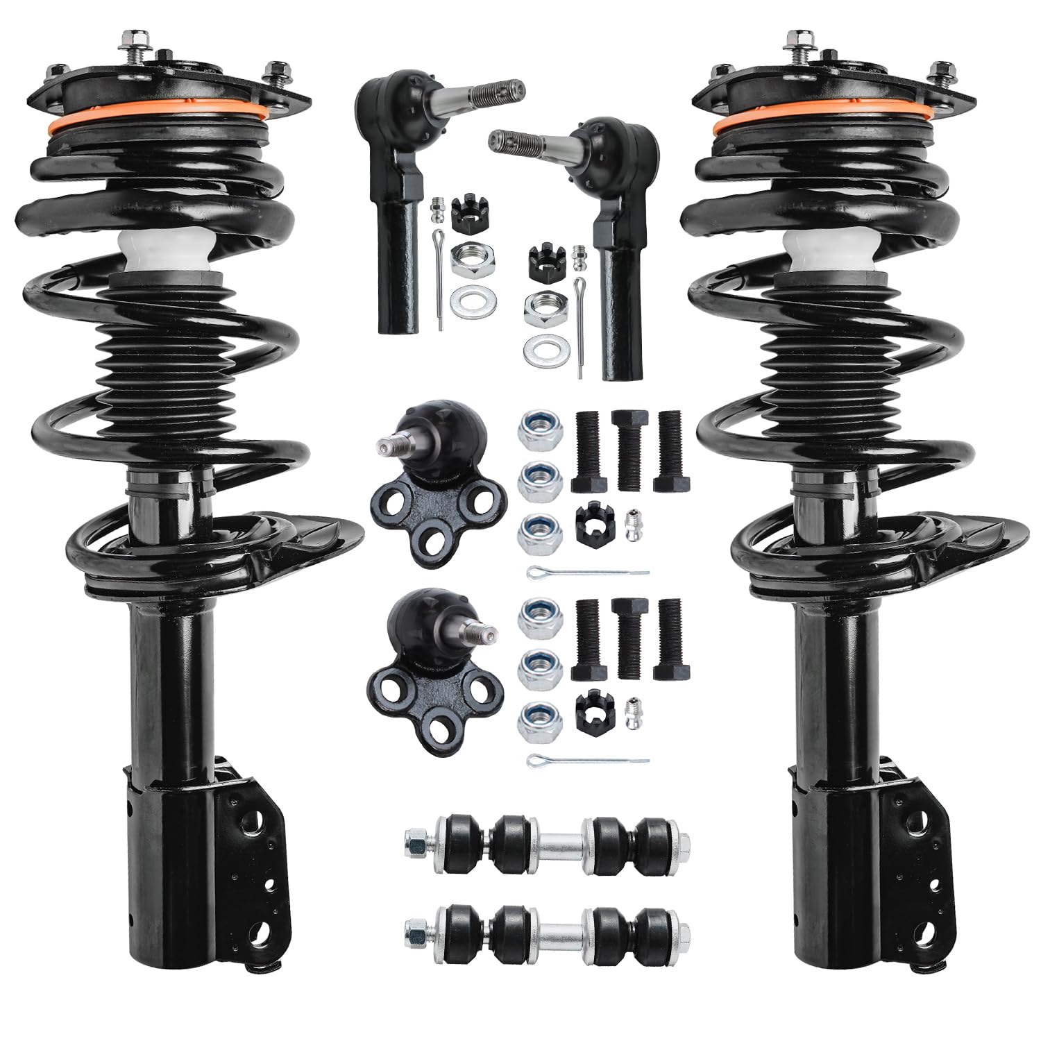 Detroit Axle - 8pc Front Suspension Kit for Chevy Impala Monte Carlo