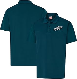 Ultra Game Men's NFL Official Quick Dry Super Soft Jersey Polo Shirt
