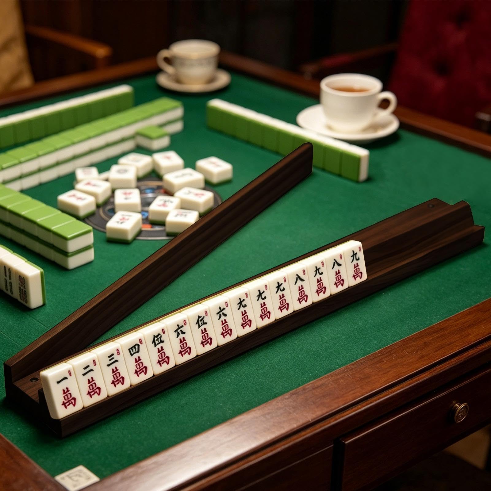 Generisch Mahjong Rack con cursore, accessori magnetici per giochi da