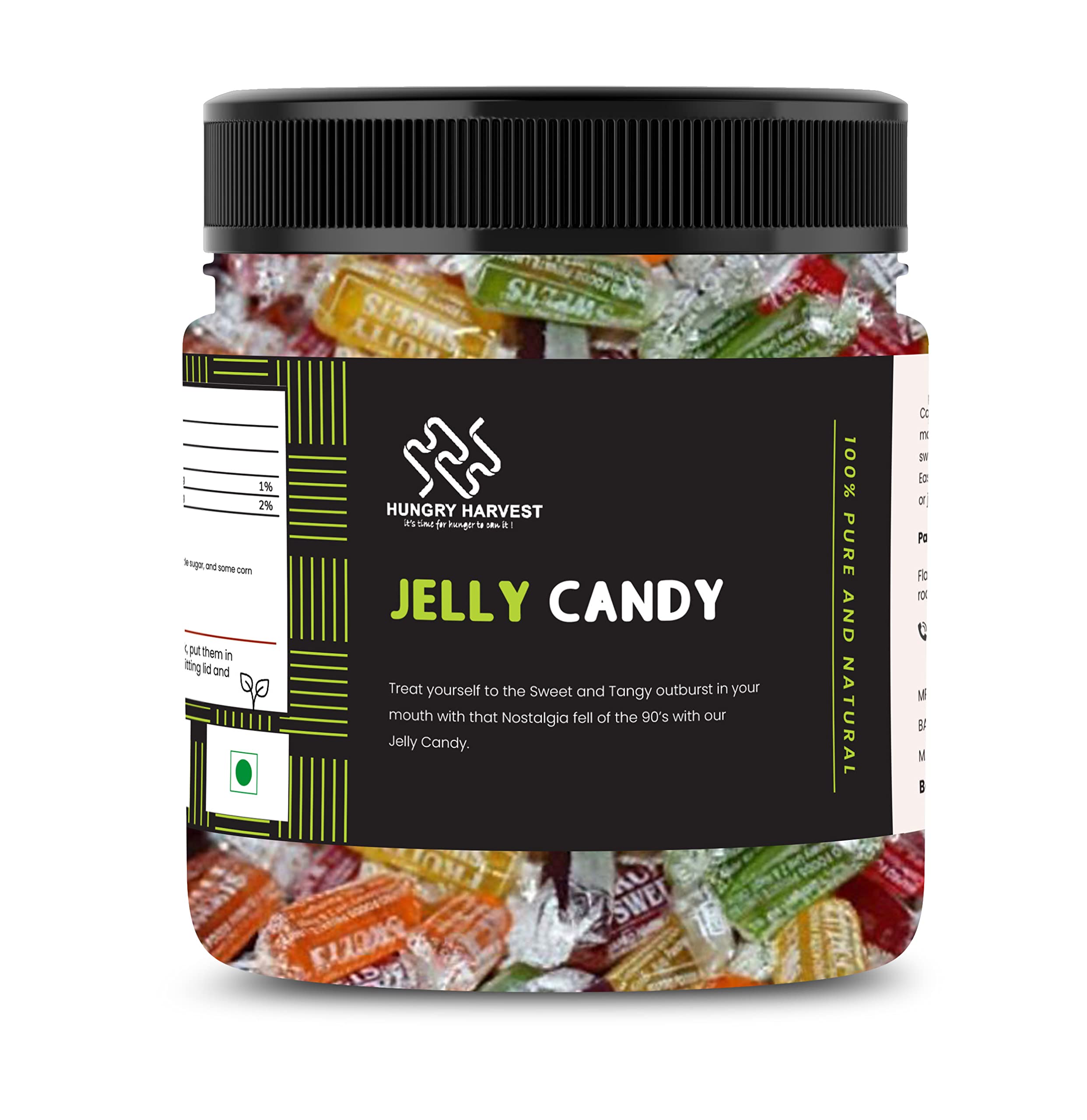 Hungry Harvest Jelly Candy Chocolate Fruits Flavour Mix Flavours [Jar Pack] (300 Grams (Pack of 1 of 300 Grams)) (B09LS86MCM) Amazon Price History, Amazon Price Tracker