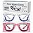 Hion 2 Pairs Adult Anti- Motion Sickness Smart Glasses, Ultra-Light Portable Nausea Relief Liquid Glasses, Carsickness Airsickness Seasickness Glasses, Kids Travel/Cruise EssentialsWhite+Pink