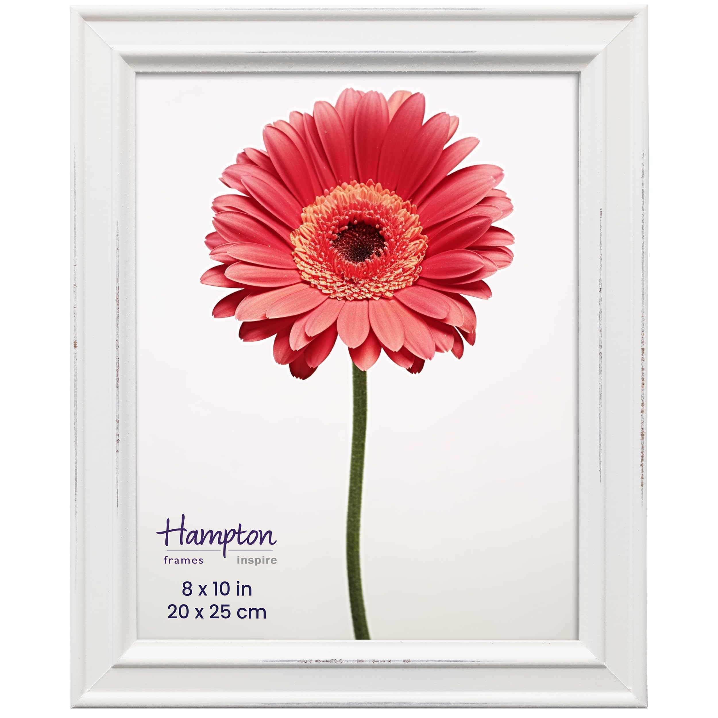 Inspire By Hampton Frames White Inspire By Hampton Paloma 8X10 (20X25cm) Picture Photo Frame Glass Ibh-Pal301980w