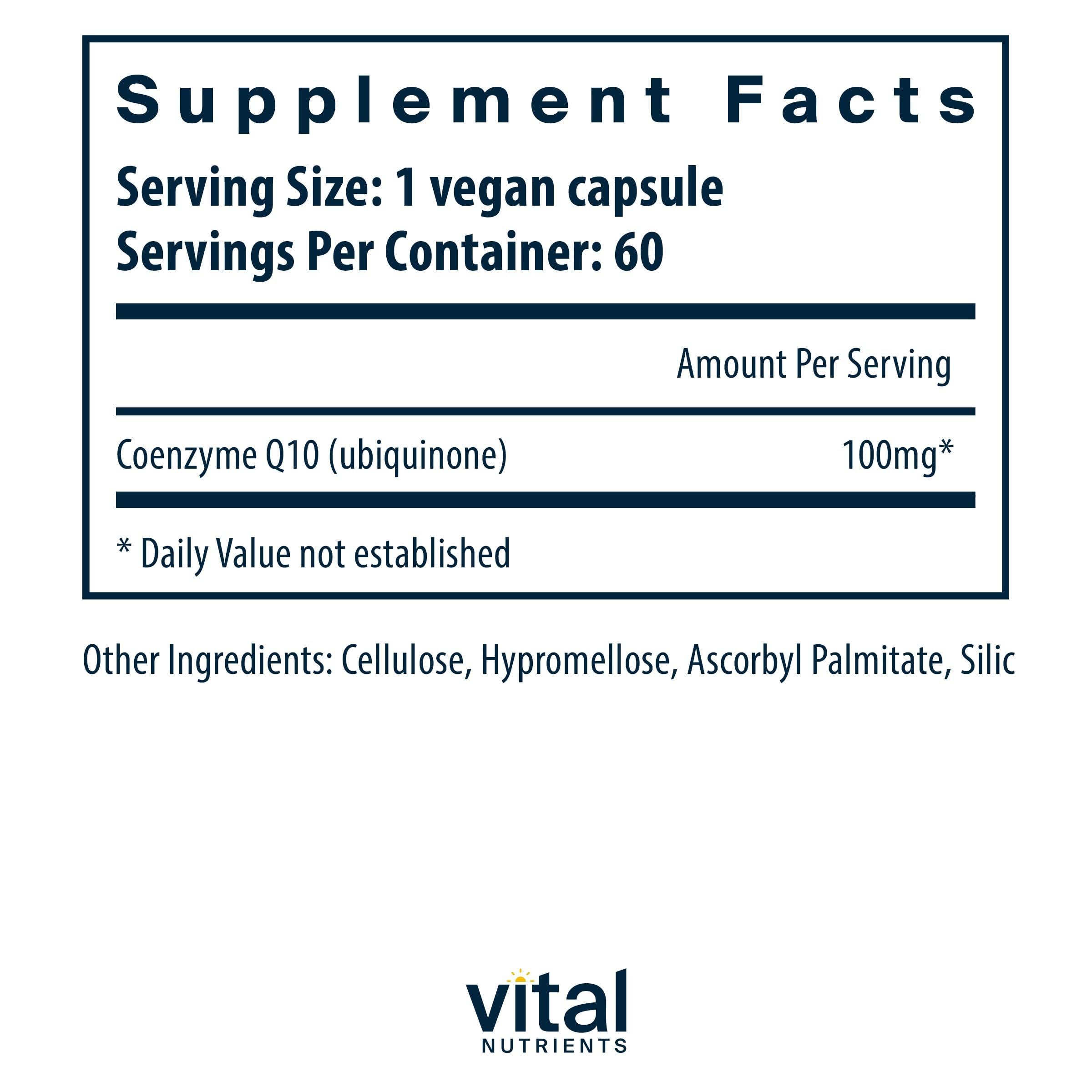 Vital Nutrients CoQ10 100mg, 60 Capsules — Amazon image 2