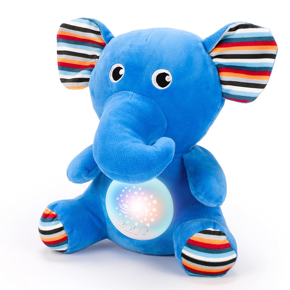 KaeKid Baby Sleep Soother Elephant Plush White Noise Planetarium Blue