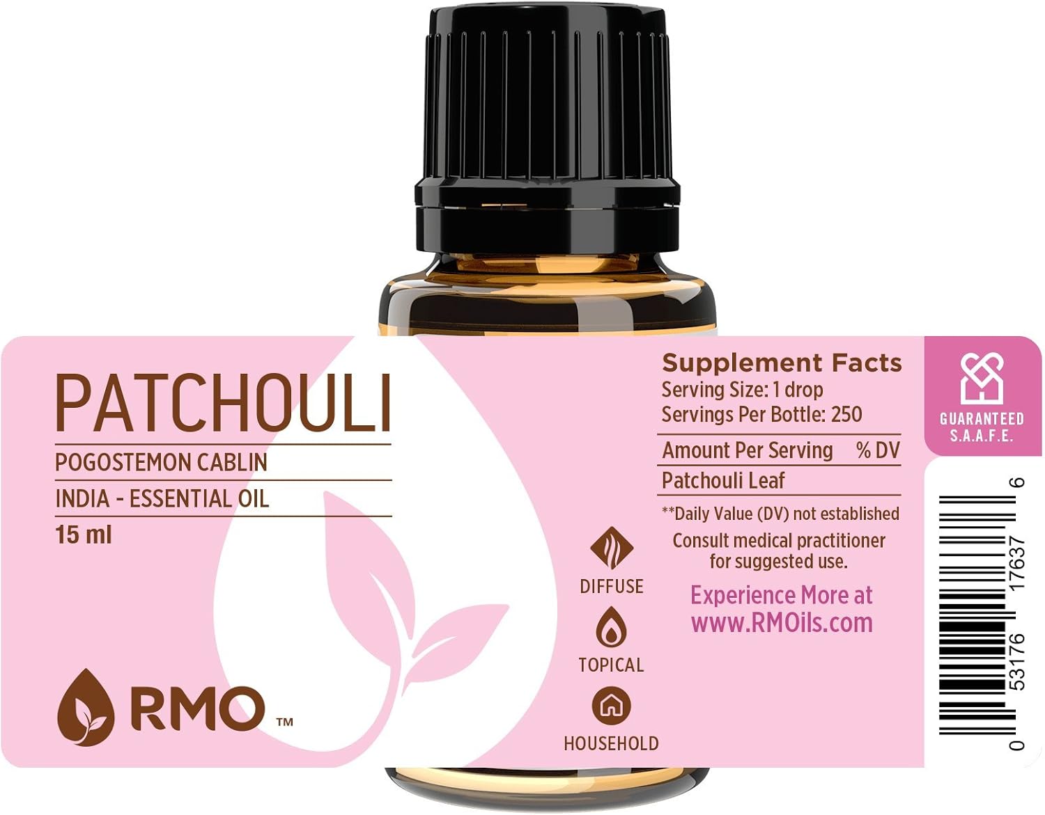 Rocky Mountain Oils - Patchouli - 15 ml - Essential Oil