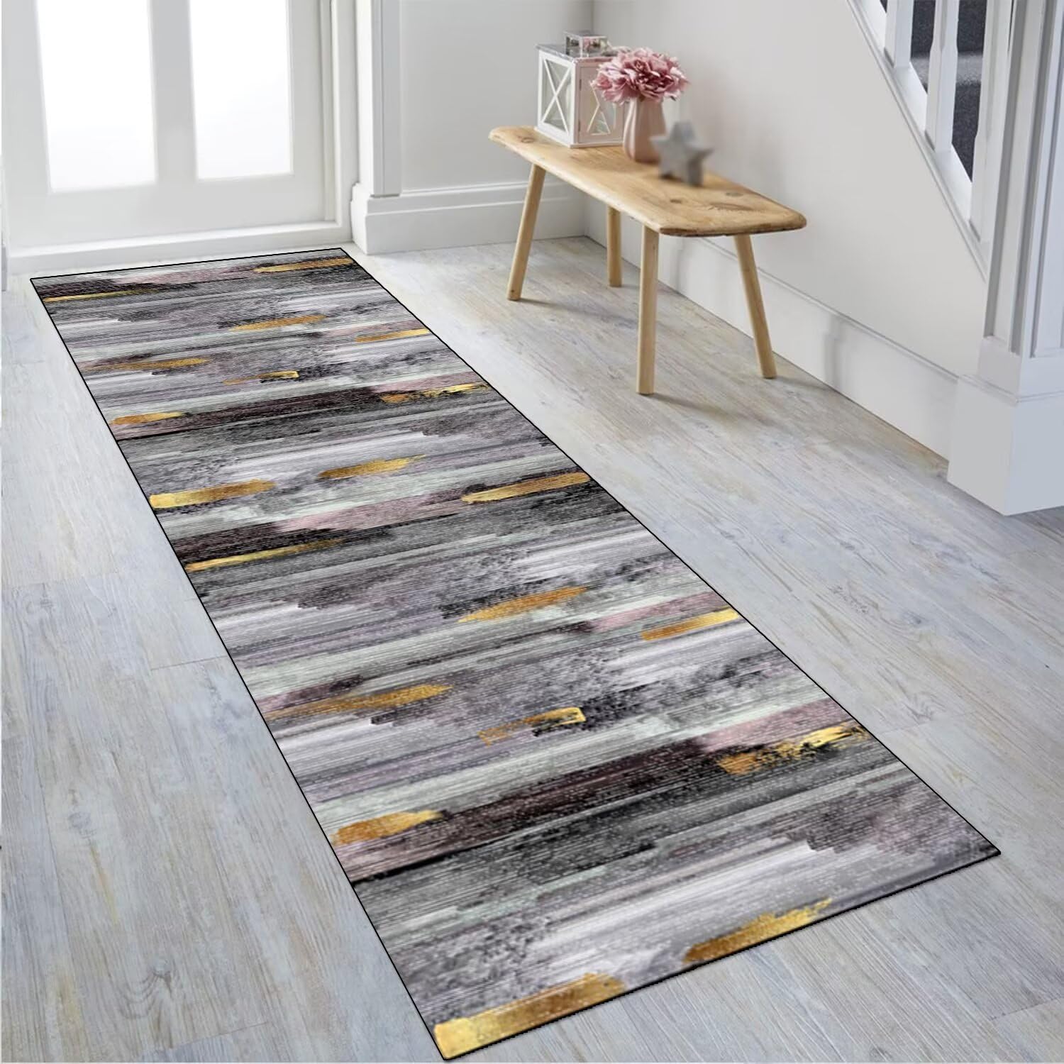 Ymural Tapis De Couloir Antidérapant Et Lavable Pour Couloir