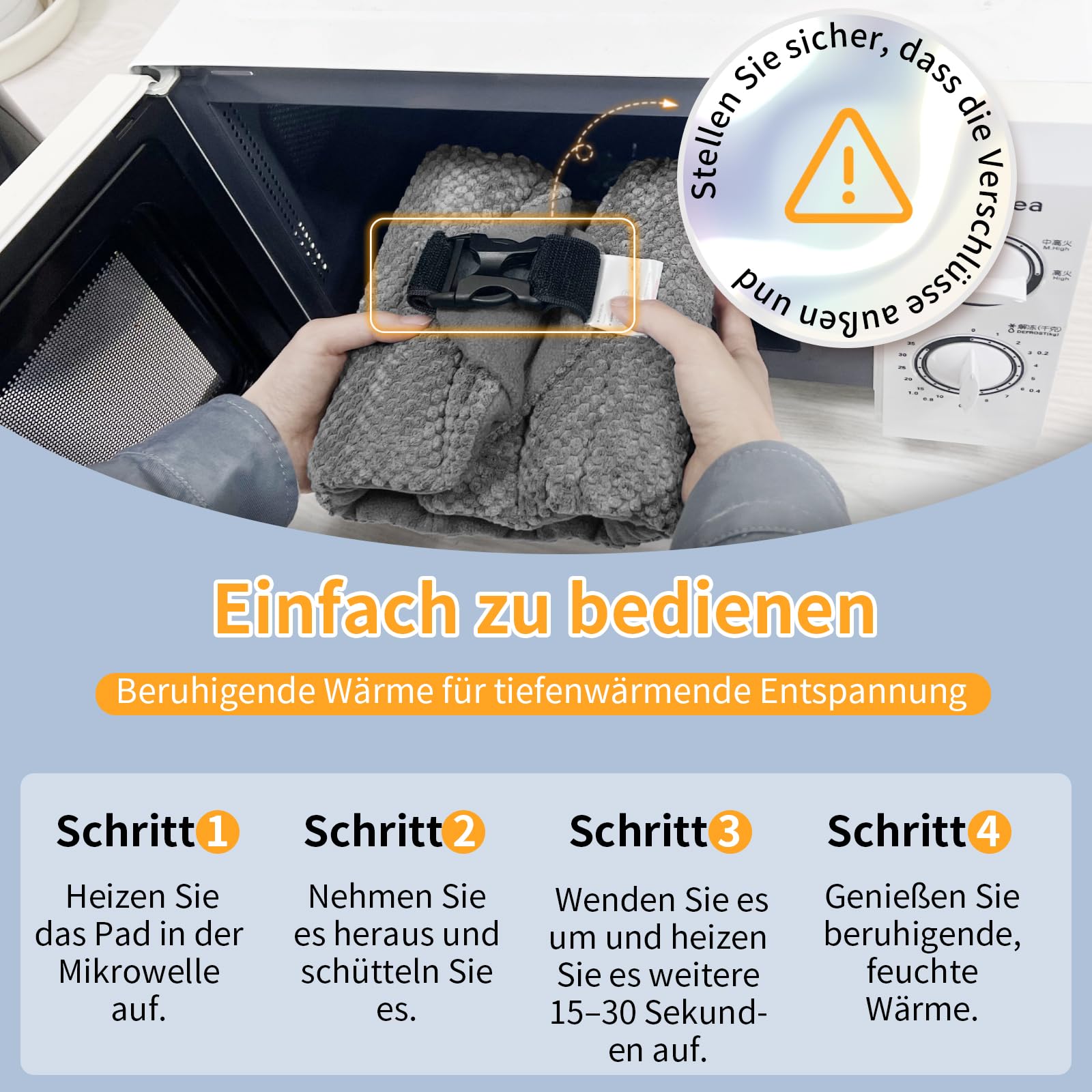 uncn Kirschkernkissen Rücken 78x19 cm - 1KG, Mikrowelle Heizkissen mit 86 cm Verlängerbarem Gurt – Flexibel Für Jede Körperpartie, Groß Körnerkissen mit Duft