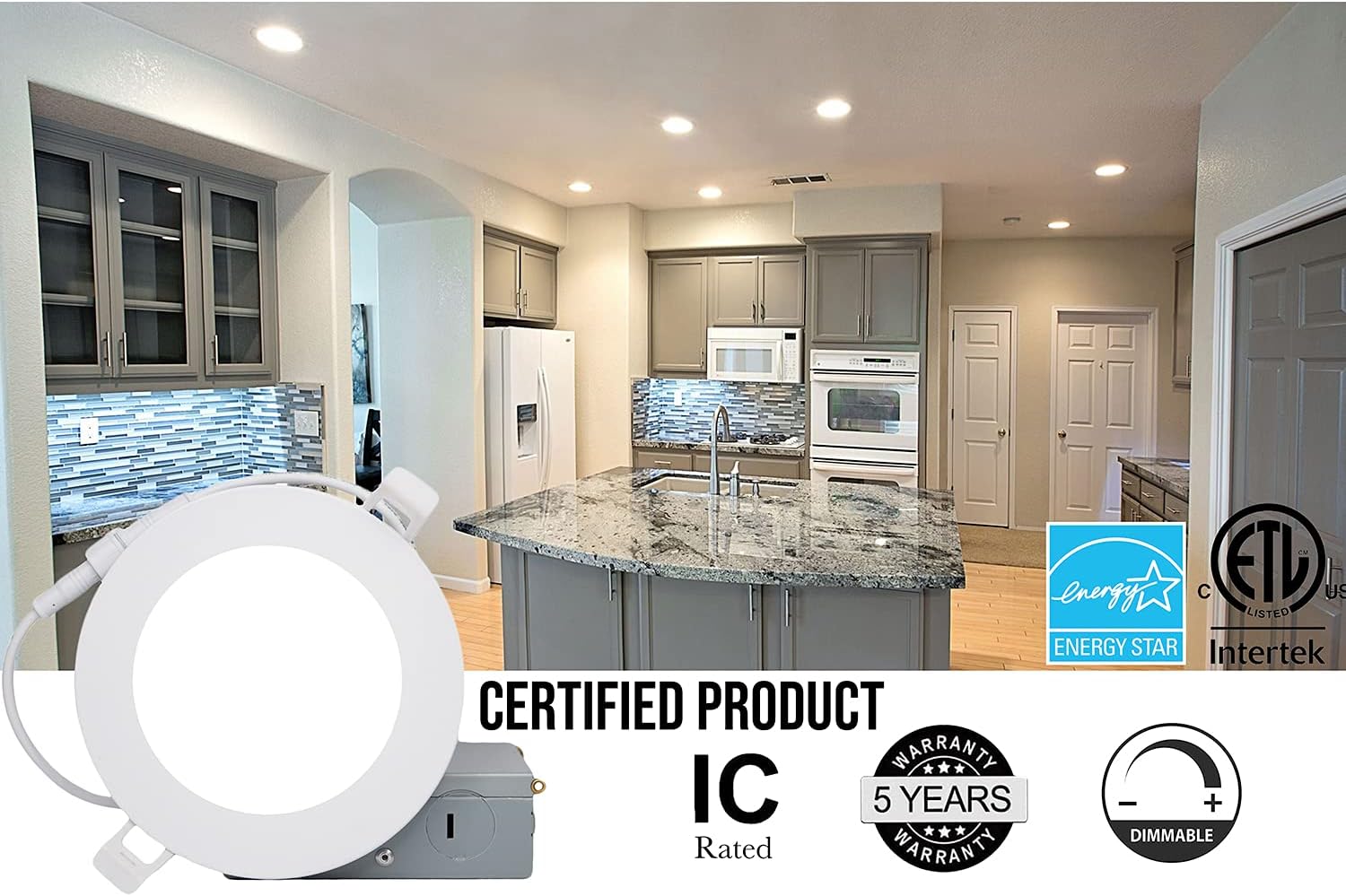 3MW Ultra Thin LED Recessed Ceiling Light 4 Inch 20 Pack Slim Downlight with Junction Box (5000K, Day Light) 9W 700LM | High Brightness - ETL and Energy Star Certified | Recessed LED Spotlights