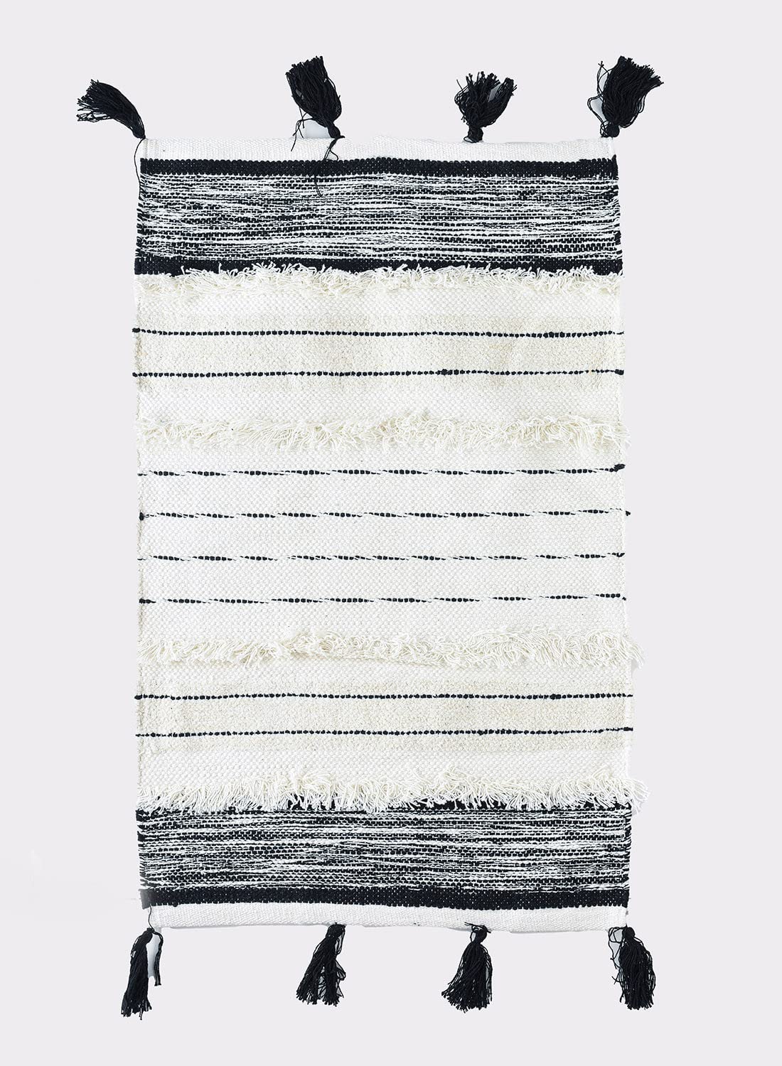 Dream Decor Handloom Rug (33 x 19cm, White)