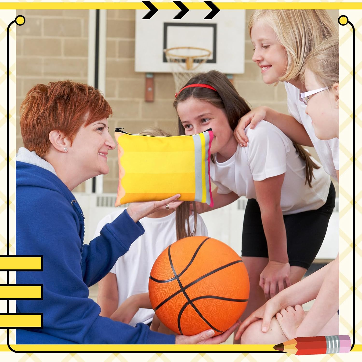 Paterr 12 Pcs Teacher Canvas Tote Bags Gifts for Women DIY Teacher Appreciation Gifts Canvas Tote Bag with Pouch Bag - Image 7