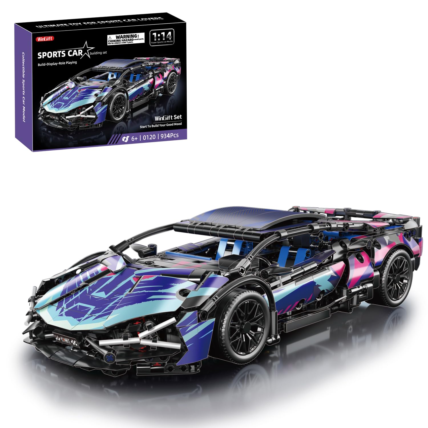 Amazon.com: WINGIFT 934 Piece Sports Car Building Blocks Toys Boys