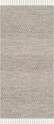 Vista 100 de Safavieh., Algodón, Marfil/Gris Acero