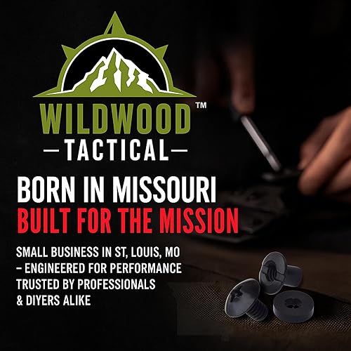 Miniatura 4 de Tornillos Chicago negros, 12 juegos  para Kydex y fundas de cuero para pistolas Kydex y de cuero, 14 pulgadas, incluye cabezales Phillips +