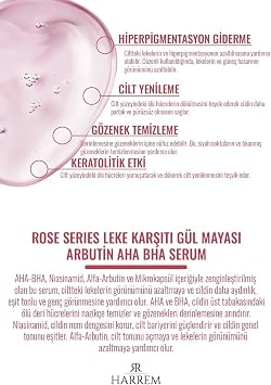Rose Series Anti Stain Rose Yeast Arbutin Aha Bha Serum 30 ML