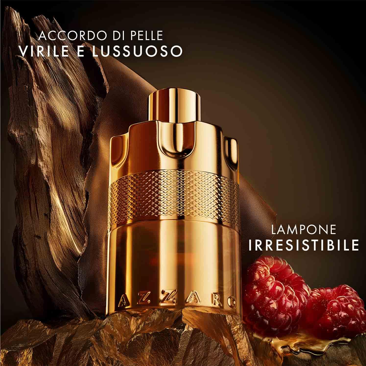 Azzaro Forever Wanted Elixir Profumo Uomo, Fragranza Maschile Intensa e Audace, Note Legnose, Fruttate e Cuoiate, Con Frutti Rossi e Cardamomo Speziato, A Lunga Durata Fino a 12 Ore
