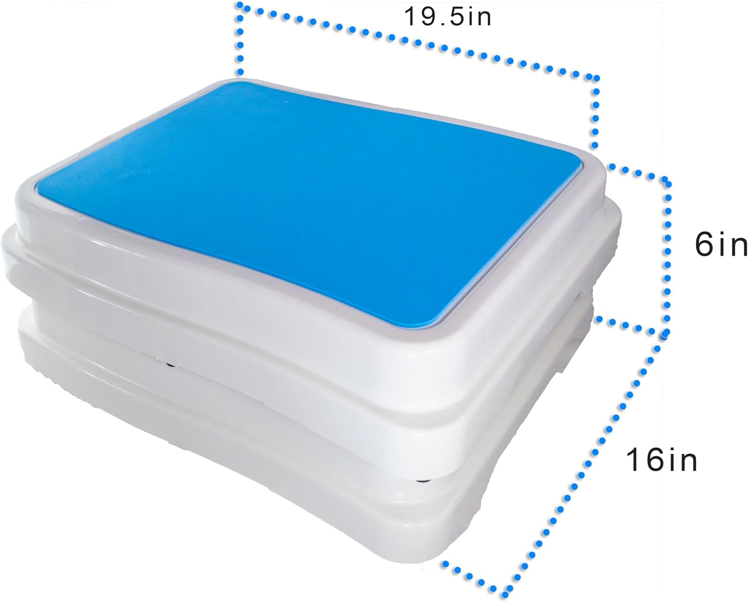 Portable Bathroom Bathtub Support Step - Stackable & Extendable Slip Resistant Safety Shower Platform for Bathroom Safety Aid for Handicap (Regular, 2, Count)