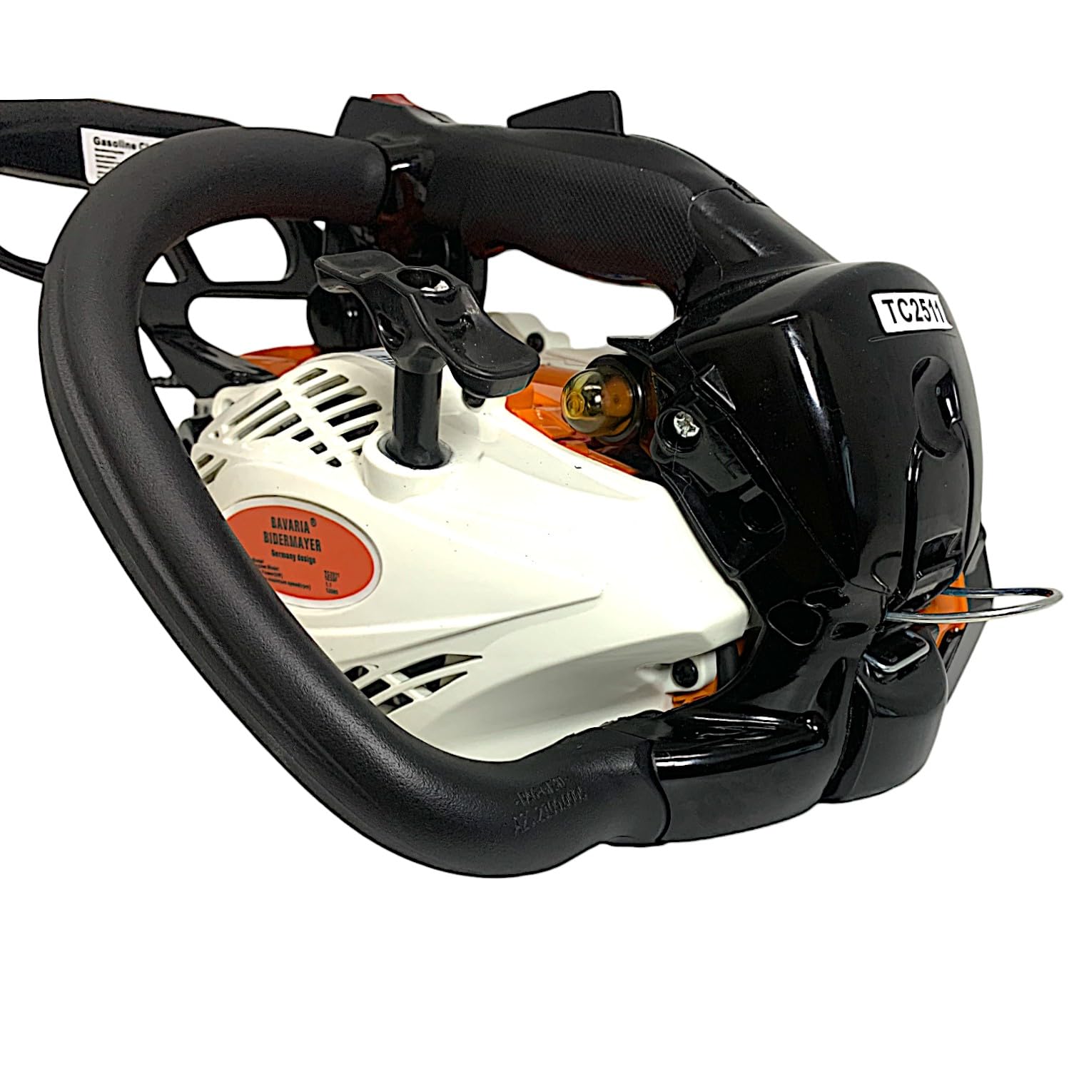 Motosega a Scoppio 25CC 2 Tempi da Potatura Giardinaggio con Barra Carving da 25cm Potenza 1.1KW 12500 Giri/min Avviamento Easy-Start Sistema Antivibrazioni Kit Montaggio incluso