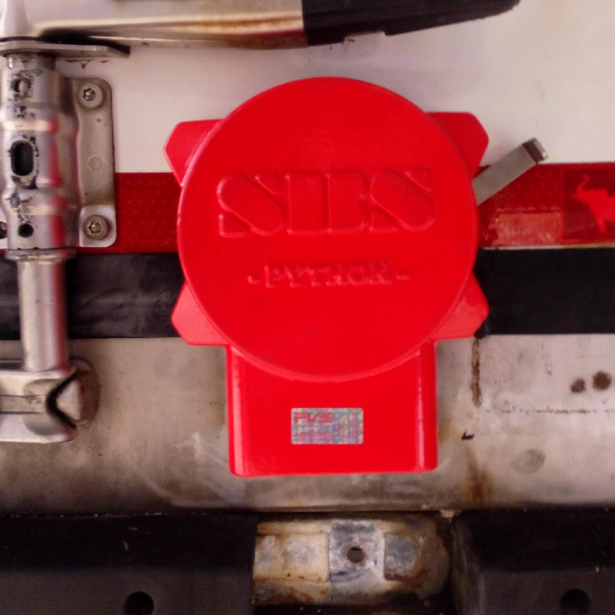PVS SBS PYTHON Trailer Lock, acero galvanizado, TAPA TSR 2, semirremolques