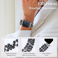 Vista 92 de JR.DM Natural Stone Beaded-Bands Women Compatible with Apple Watch Series 11 10 9 8 7 6 5 4 SE 3 2 1 Fashion Stretch Handmade Bracelet Fancy Boho