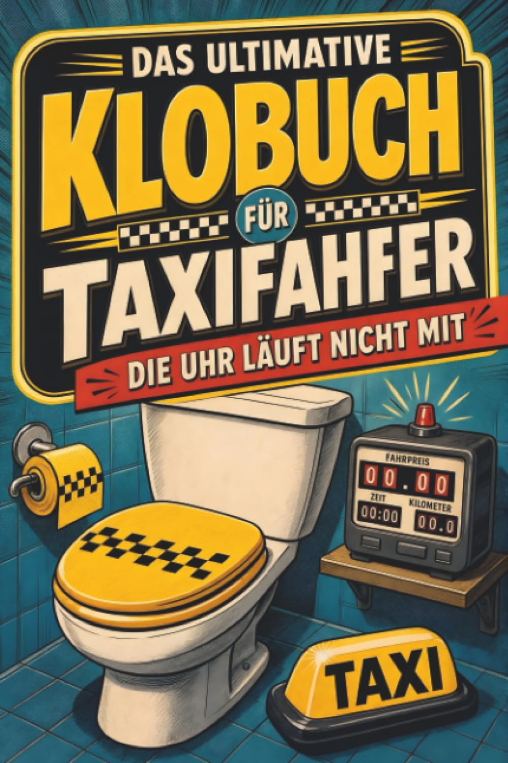 Das ultimative Klobuch für Taxifahrer: Die Uhr läuft nicht mit. Lustiges Geschenk für Fans von Taxifahren, Fahrgästen und Taxi-Humor