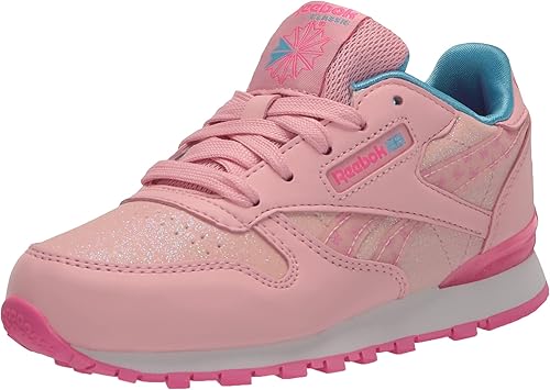 Reebok Tenis clásicos unisex de cuero Step N Flash Light Up