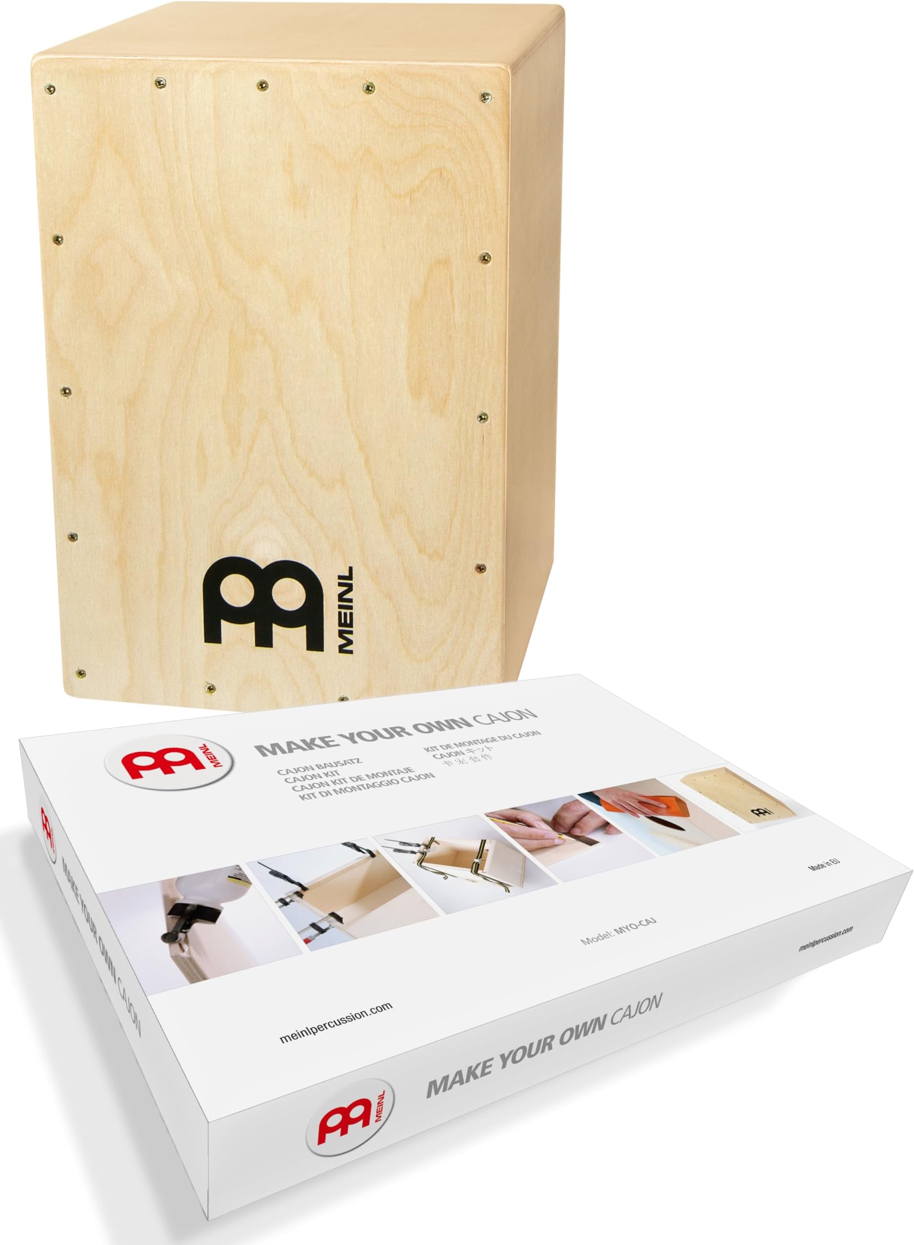 Meinl Percussion MYO Cajon Kit - Compact drum box for DIY crafting - For kids and adults - Playing Surface Baltic Birch (MYO-CAJ)