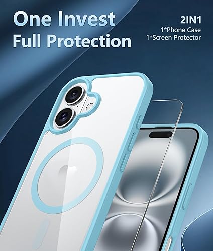 Miniatura 1576 de Fntcase Funda para iPhone 15 Plus y 14 Plus de 6.7 pulgadas, magnética, a prueba de golpes de grado militar, antiamarilleo, delgada, protectora