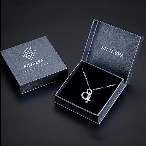 Miniatura 7 de Moonstone Necklace for Women 925 Sterling Silver Moonstone Pendant Necklace Animal Necklace Moonstone Jewelry Gifts for Women