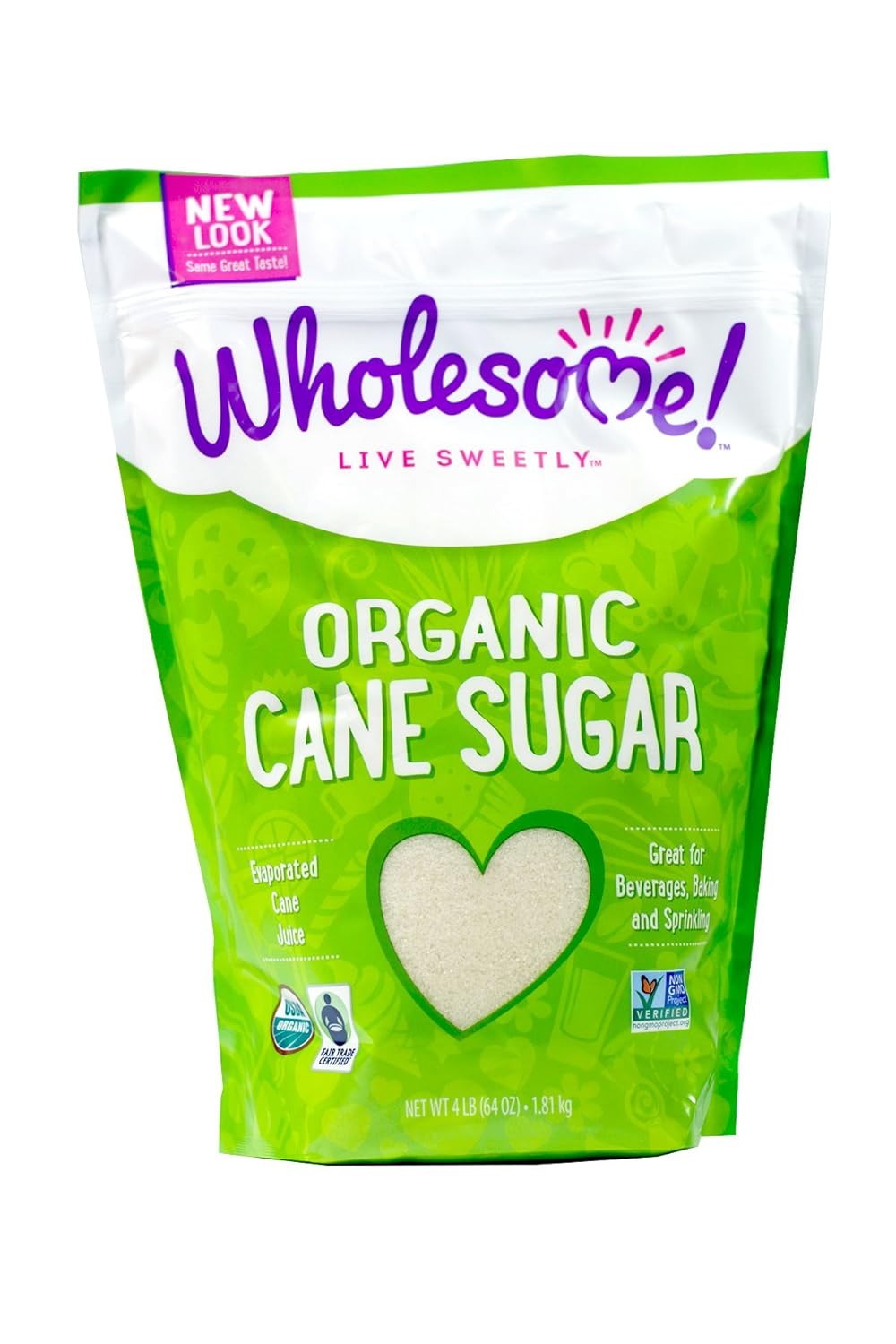 Wholesome Sweeteners Sugar, Og, Ft, 64-Ounce